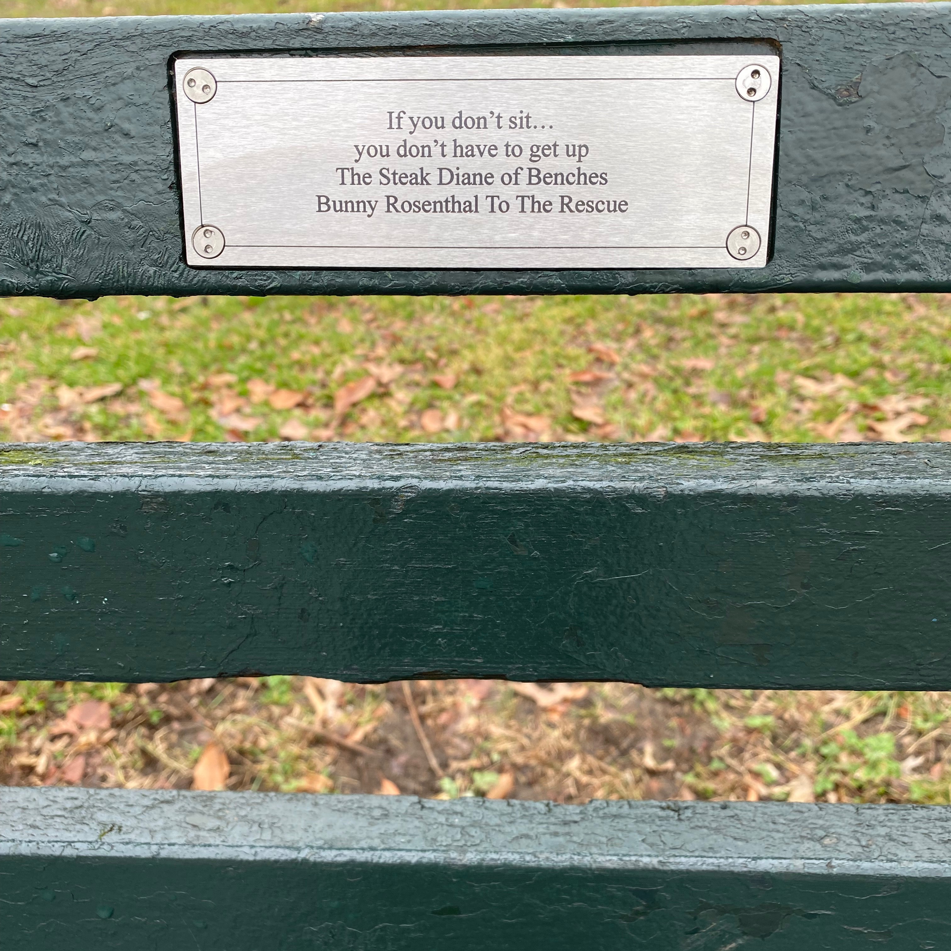 A moment at Bunny’s Bench
